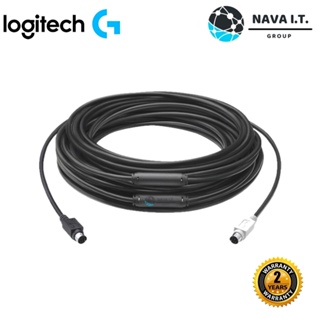 COINSคืน15%⚡FB9JMZV6⚡ LOGITECH สายเชื่อมต่อ GROUP CABLE 15 เมตร