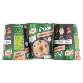 คนอร์ข้าวต้มคัพ CUP รสแซลมอนสาหร่าย 40กX3KNORRRICE SOUP SALMON40GX3