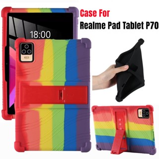 เคสแท็บเล็ต ซิลิโคนนิ่ม หนา กันกระแทก พร้อมขาตั้ง สําหรับ Realme Pad Tablet P70 12 นิ้ว Android 12.0