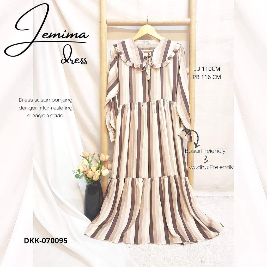Jemima Dress Rayon โดย Jolin ชุดนอน (DKK-070)