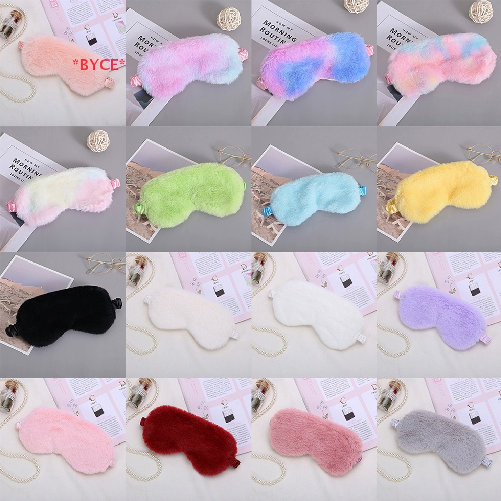 Byce> หน้ากากปิดตานอน ผ้ากํามะหยี่ขนนิ่ม น่ารัก ใหม่