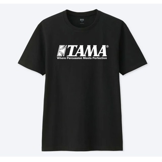 เสื้อยืด กลอง TAMA เครื่องดนตรี วงดนตรี แฟชั่น มิวสิค ใส่สบาย