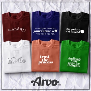 เสื้อยืดผู้ชาย ™◎ARVO PH - Motivational Statement Tee Shirt Bigprint คอกลม