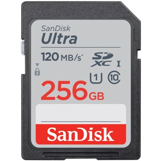 SanDisk Ultra SD Card SDXC UHS-I Memory Card 256GB 120MB/s C10 U1 Full HD (SDSDUN4-256G-GN6IN) เอสดีการ์ด กล้องDSLR