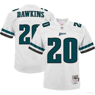 Yp2 2004 เสื้อยืดลําลอง แขนสั้น พิมพ์ลาย NFL Philadelphia Eagles Jersey Dawkins No.20 สําหรับผู้ชาย เหมาะกับการเล่นกีฬา PY2