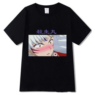 Top Tees Inuyasha T Shirt Man New Summer Print Modal T-shirt Men Short Sleeve Cotton T Shirt Harajuku Streetwear_01