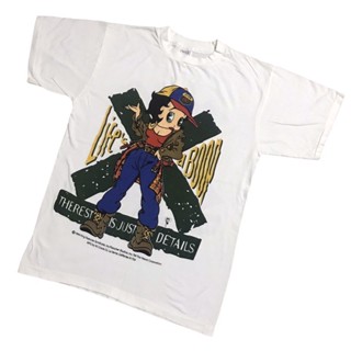 เสื้อยืดการ์ตูน วินเทจ BETTY BOOP 90’ ผ้าฟอกเก่า Size “ L