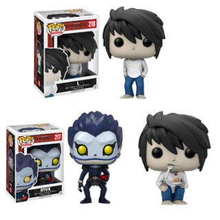 Funko POP 217 218 219 ฟิกเกอร์แอนิเมชั่น Death Note - Ryuk L ของเล่นสําหรับเด็ก