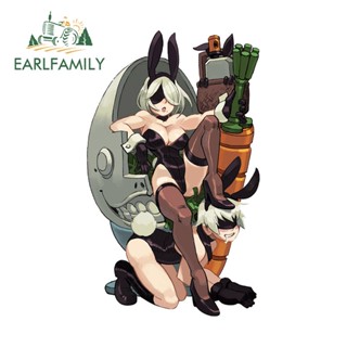 Earlfamily สติกเกอร์ ลายกราฟฟิค 2B NieR:Automata Lovely Girl Racing ขนาด 13 ซม. x 7.9 ซม. สําหรับติดตกแต่งรถยนต์ รถจักรยานยนต์