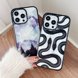 Casetify เคสโทรศัพท์มือถืออะคริลิค ดูดซับแม่เหล็ก คุณภาพสูง สําหรับ iPhone 14 Pro max 13 13 Pro max 11 Pro max 14 14Pro 12 12Pro 12 Pro max 13Pro