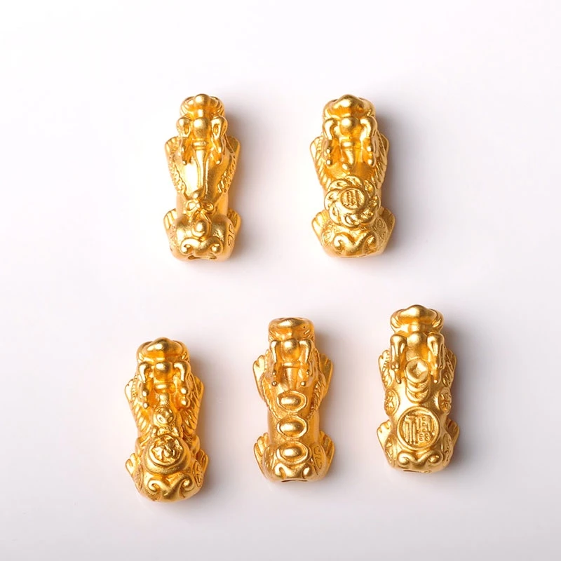 สร้อยข้อมือลูกปัดทรายถัก สีทอง สไตล์จีนโบราณ thumbnail 5