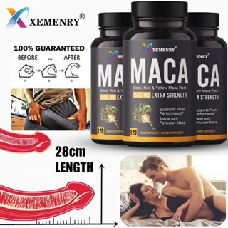 แคปซูลผงราก Maca อินทรีย์ 1500 มก. มีจำหน่ายในสีดำ + แดง + เหลืองอาหารเสริมสารสกัดจากราก Maca เปรูสำหรับผู้ชายและผู้หญิง