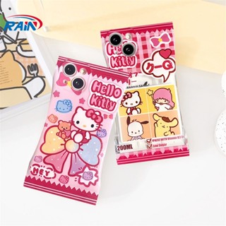 SANRIO เคสโทรศัพท์มือถือแบบนิ่ม TPU ลายเฮลโล คิตตี้ ซานริโอ้ สําหรับ Redmi Note 11 Pro Note11S 10C Note10 5G 10A 9C 9A 10 9T 10s Note9 Note8 Poco X3 NFC M3