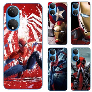 เคสโทรศัพท์ซิลิโคน TPU แบบนิ่ม ลายซุปเปอร์ฮีโร่ Marvel สําหรับ Huawei Honor X7 CMA-LX2