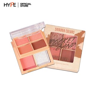 อายแชโดว์ &amp; บลัชออน Sivanna Pocket Candy Face Palette Eyeshadow &amp; Cheek (HF182)