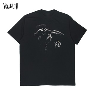 ย้อนยุคเสื้อยืด พิมพ์ลาย The Weeknd XO Black Yellbruh สินค้าขายดีS-5XL