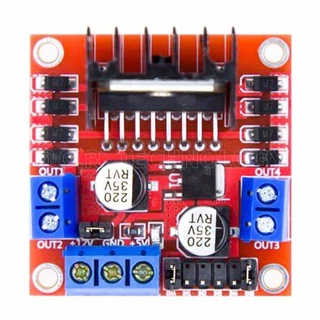 (1ชิ้น) AA034 โมดูลขับมอเตอร์ สเต็ปเปอร์มอเตอร์ บอร์ดไดรเวอร์ L298N 5V Motor Driver Board Red