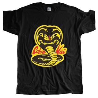 Man crew neck t-shirt Thai Venomous Snake Cobra Kai T Shirt Pure Cotton Black men t shirt euro size drop shipping_02