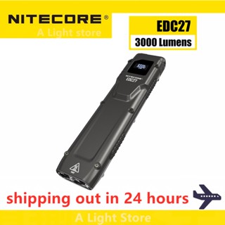 Nitecore EDC27 ไฟฉายลูเมน 3000 ตัวเครื่องหลัก ทําจากสเตนเลส