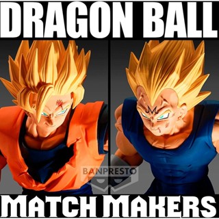 Goku &amp; Vegeta ของแท้ JP แมวทอง - Match Makers Banpresto [โมเดลดราก้อนบอล] (2 ตัว)