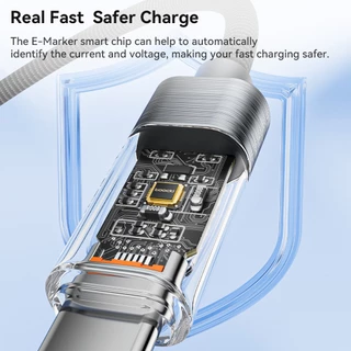 Toocki 100W สายเคเบิล Type C เป็น Type C PD 3.0 QC 4.0 ชาร์จเร็ว USB C เป็น USB C สําหรับ Xiaomi Samsung Type C สายเคเบิล
