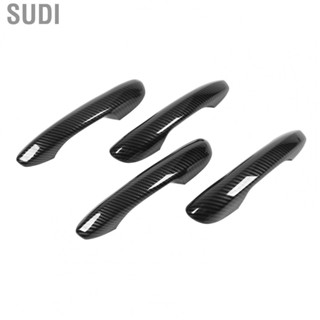 Sudi Exterior Door Handle Cover  Scratch Free Side Door Handle Protector Carbon Fiber Pattern  for Cars