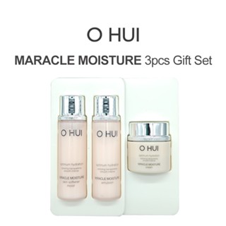 O HUI MARACLE MOISTURE 3pcs Gift Set / Skin Softener / Emulsion / Cream