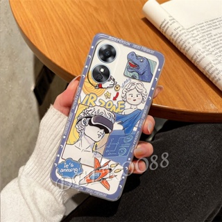 เคสโทรศัพท์มือถือ TPU แบบนิ่ม ลายการ์ตูนกราฟฟิตี้ สําหรับ OPPO A78 A17K Reno8 T Reno 8 8T 4G 5G Reno8T OPPOA78