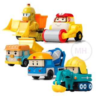 Robocar Poli Die-Cast Heavy Equipment Series 5 Types / Mini Car Toys, Kids Toys Children Gift