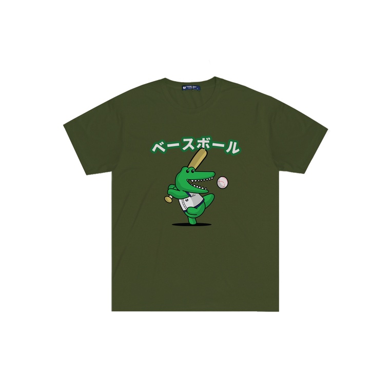 HIJAU Third Day เสื้อยืดผู้ชาย distro instacool draco ตี homerun กองทัพสีเขียว MTN05 สีดํา MTN03 สีก