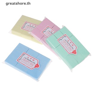 Greatshore ผ้าเช็ดทําความสะอาดเล็บเจล ผ้าฝ้าย 600 ชิ้น