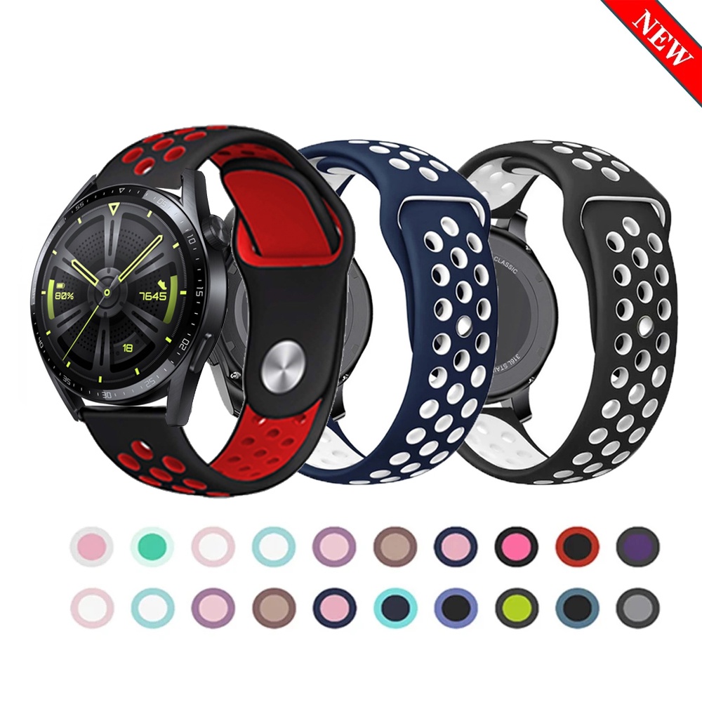 สายนาฬิกาข้อมือซิลิโคน สองสี สําหรับ Huawei Watch GT 4 3 2 GT2 GT3 PRO GT2E