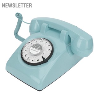  Newsletter โทรศัพท์พื้นฐานแบบหมุนโทรศัพท์บ้านสไตล์ย้อนยุคย้อนยุคพร้อมฟังก์ชั่น Ringer เชิงกลและลำโพง
