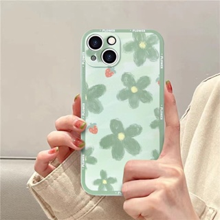 พร้อมส่ง เคสป้องกันโทรศัพท์มือถือ แบบนิ่ม ลายดอกไม้ กันกระแทก สําหรับ Apple Iphone 14promax 7plus 8plus xs XR xsmax 13 12ProMax 14 XSM XR 11promax