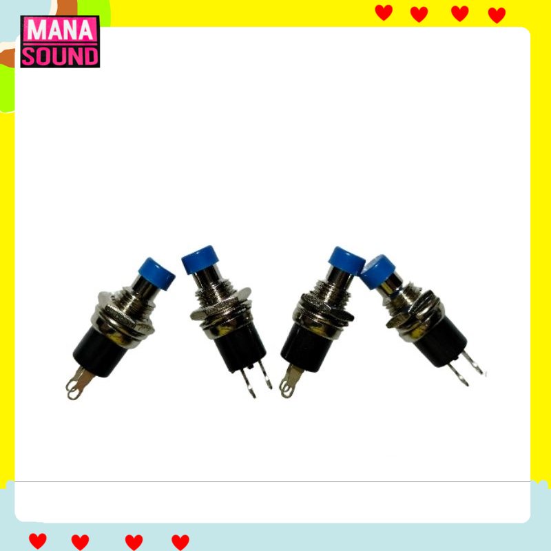 ปุ่มกดสวิตช์ ขนาด 7 มม. Reset Switch กดติด ปล่อยดับ ลำโพงบลูทูธ diy