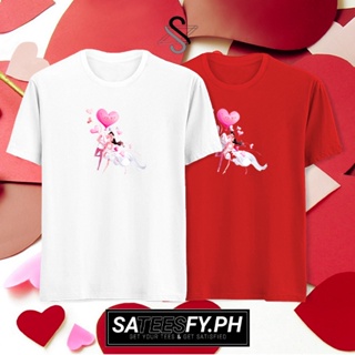 เสื้อยืดผู้ VALENTINES DAY 37 TSHIRT COTTON  ROUND NECK XS TO XXL UNISEX ASIA SIZE 7COLORS_04 S-5XL