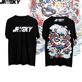 JRUEKY Vintage trendy mens and womens cotton T-shirt Panda trend loose shirt personality shirt_07