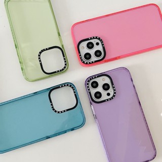 Casetify เคสโทรศัพท์อะคริลิคแข็ง สีพื้น สําหรับ iPhone 14 13 12 11 Pro Max Plus