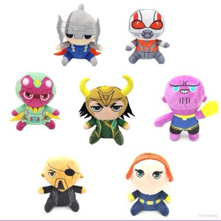 ตุ๊กตายัดนุ่น ซูเปอร์ฮีโร่ Marvel Thor Nick Fury Black Widow Thanos Vision Ant-Man PG1 GP1 ของเล่นสําหรับเด็ก