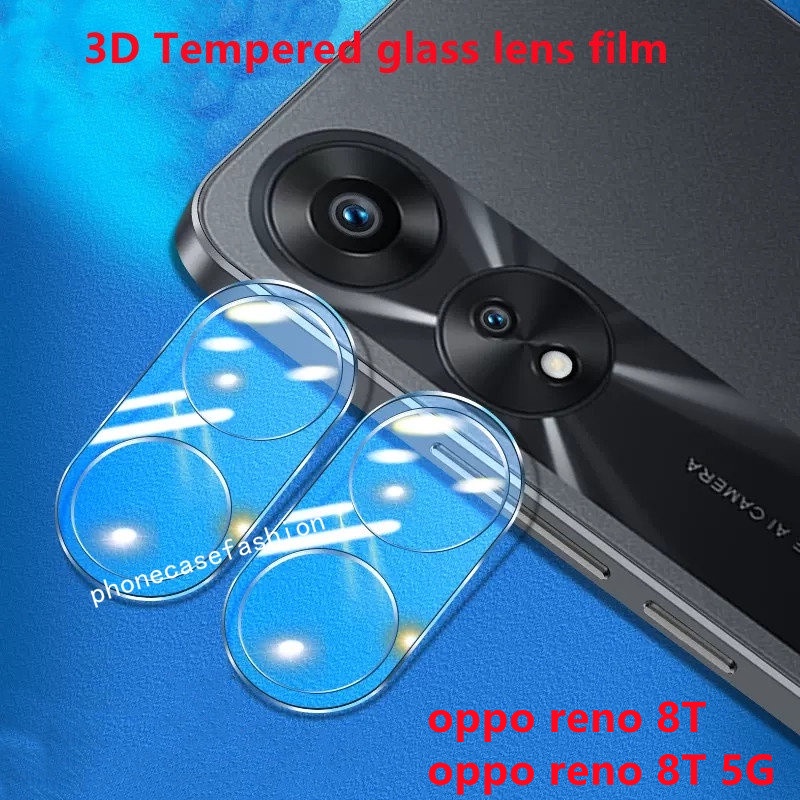 ฟิล์มกระจกนิรภัยกันรอยเลนส์กล้อง 3D สําหรับ OPPO reno 8T reno8 T reno8T A98 A78 A58 A38 A18 NFC 4G 5G 2023