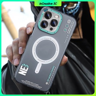 เคสไอโฟน rock magnetic casing for iphone 14 pro max เคสโทรศัพท์มือถือ ผิวด้าน กันกระแทก กันหล่น พร้อมสายคล้องแม่เหล็ก สําหรับ iPhone 14 Pro max pm p Phone Case
