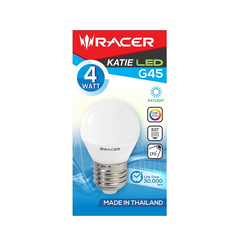 หลอดไฟ LED 4 วัตต์ Daylight RACER รุ่น KATIE LED G45 BULB