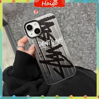 เคสโทรศัพท์มือถือ พลาสติกแข็ง STUSSY ลายโลโก้ สําหรับ iPhone14 13 12 Mini 11 PRO MAX 6 6s 7 8plus SE2 X XS XR XSMAX #Hg5719