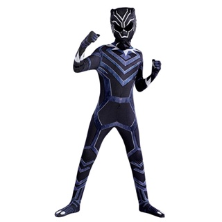 ชุดจั๊มสูทคอสเพลย์ Superhero Black Panther Super Hero Zentai สําหรับงานปาร์ตี้