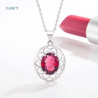 Fancy วินเทจ หญิง สีแดง จี้สร้อยคอ คริสตัล หิน สร้อยคอ สําหรับผู้หญิง สวย หยดน้ํา สร้อยคอแต่งงาน