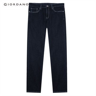 GIORDANOกางเกงยีนส์ผู้ชาย Mens Slim Tapered Jeans 01113012