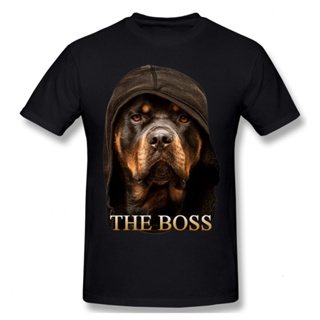 Men t shirt Rottweiler T Shirt Rottweiler The Boss Design By Zilly   100 Percent Short Sleeve Tee Shirt Cute T cott_04