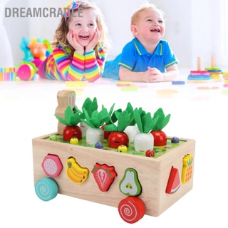 DreamCradle Orchard Toy Car มัลติฟังก์ชั่นการศึกษาซ้อนนับรูปร่างการเรียงลำดับรถของเล่นสำหรับเด็ก