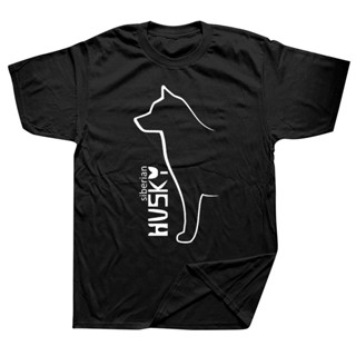 Funny Siberian Husky Dog T Shirts Graphic Cotton Streetwear Short Sleeve O-Neck Harajuku T_04