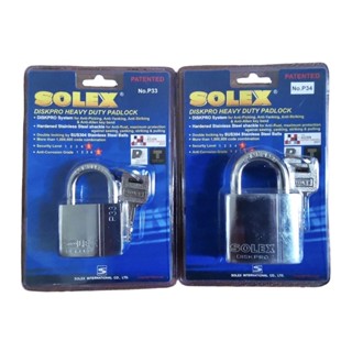 SOLEX  DISKPRO Padlock No.P33 P34 กุญแจคล้อง DISKPRO รุ่น P33 P34